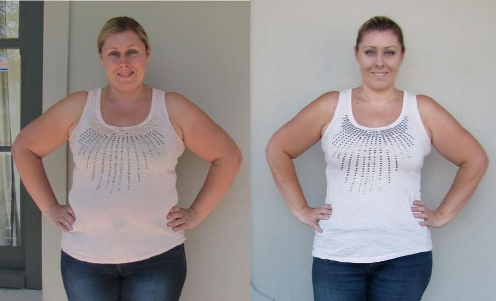 înainte și după pierderea în greutate cu o dietă cu 6 petale