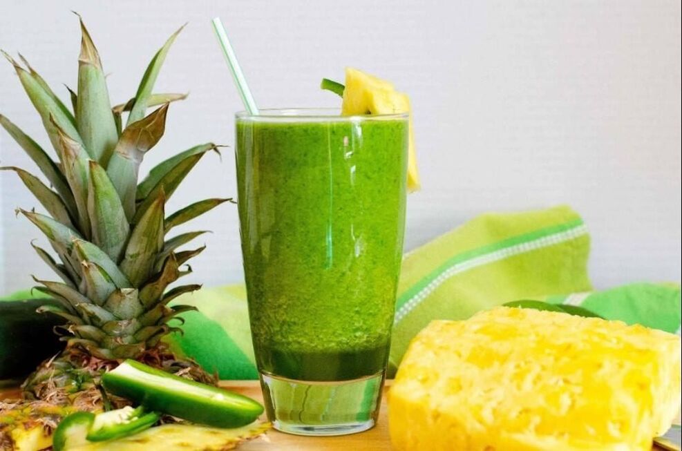 smoothie cu ananas și avocado pentru pierderea în greutate