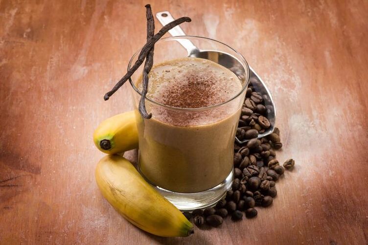 smoothie de cafea-proteine ​​pentru pierderea în greutate