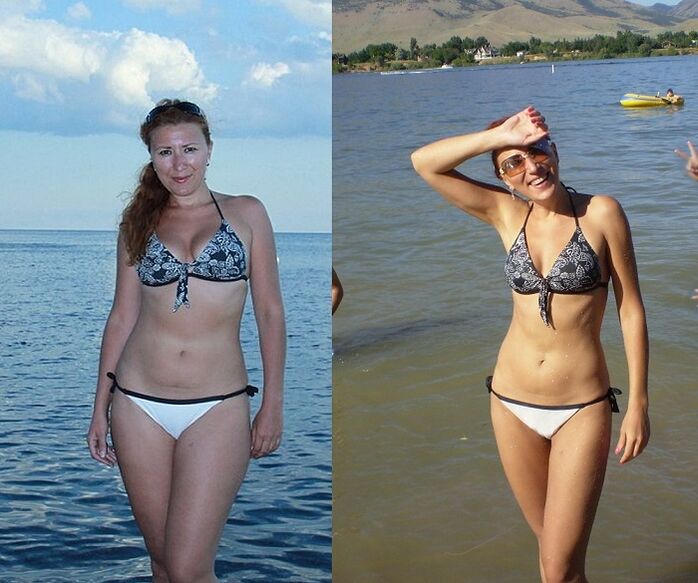fotografii înainte și după dieta cu hrișcă